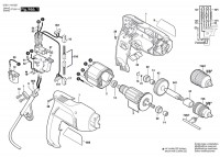 Bosch 0 601 144 503 Gbm 450 Re Drill 230 V / Eu Spare Parts